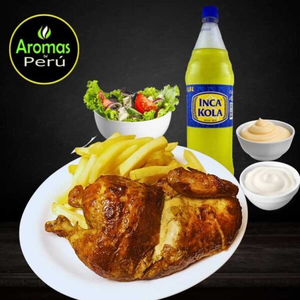 medio pollo Asado peruano
