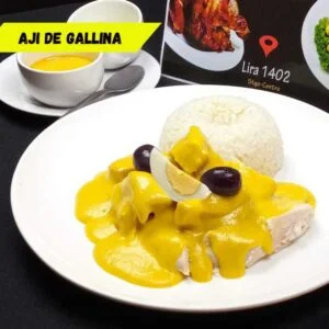 Aji de Gallina Santiago aromasdelperu.cl