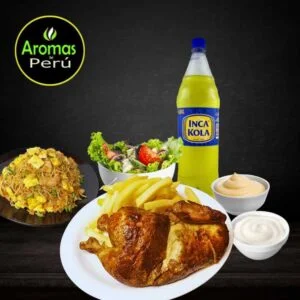 medio pollo a la brasa chaufa
